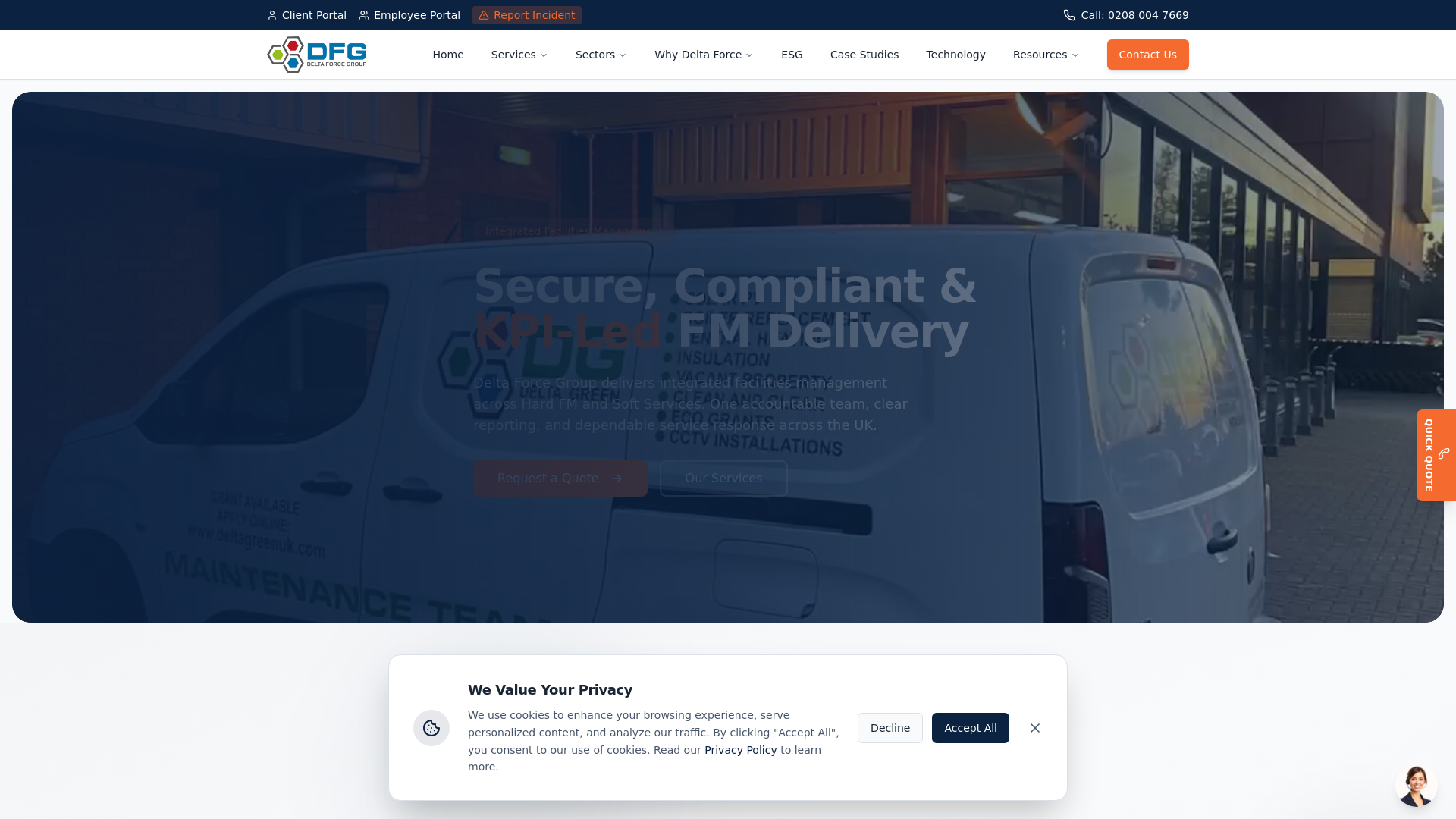 Delta Force Group Ltd website photo