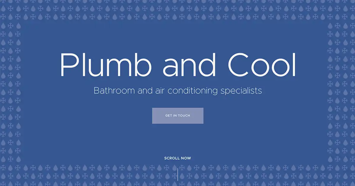 Plumb and Cool website photo