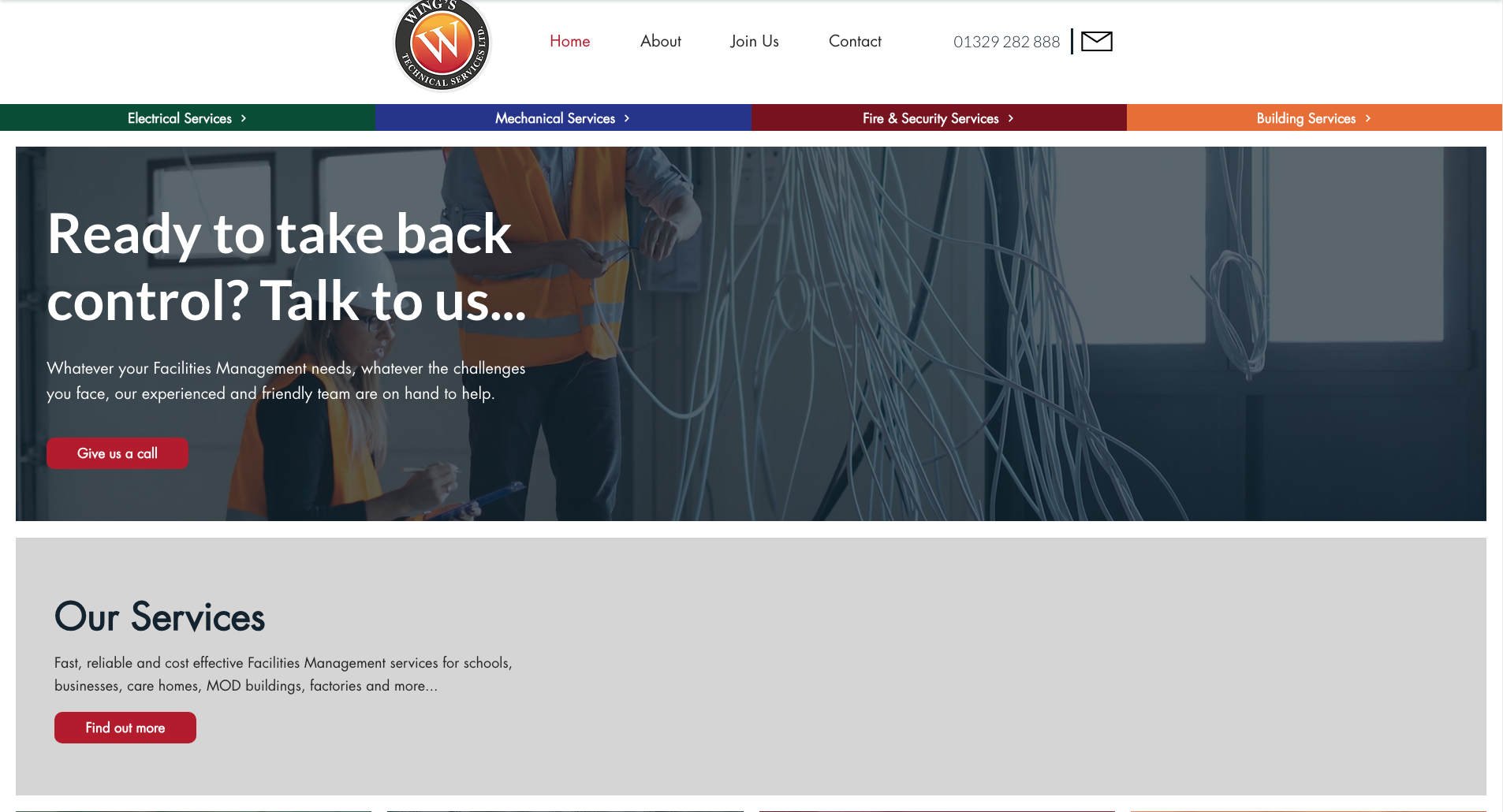 Wings Technical Services Ltd website photo